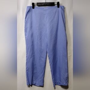 Poetic Wide Leg Pants Women's 10 Blue Retro 90s Y2K Minimalist Retro